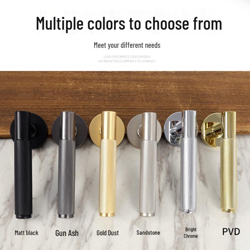 American Style Knurled Door Lock Set for Bedroom and Bathroom Doors