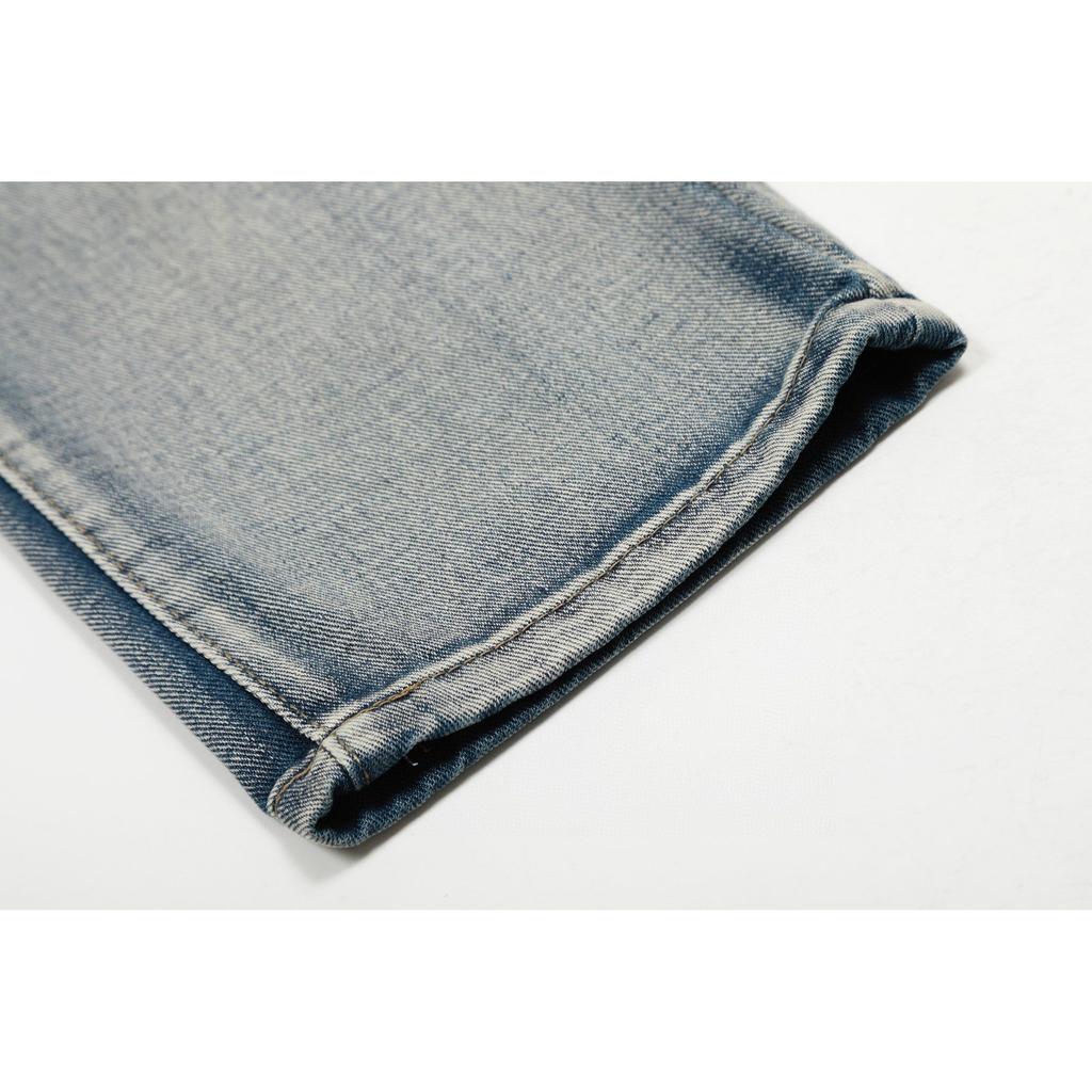 Amiri Trendy American Style Internet Famous Jeans with Fabric Patches, Torn Holes, Embroidery, Casual Trendy High Street Pants