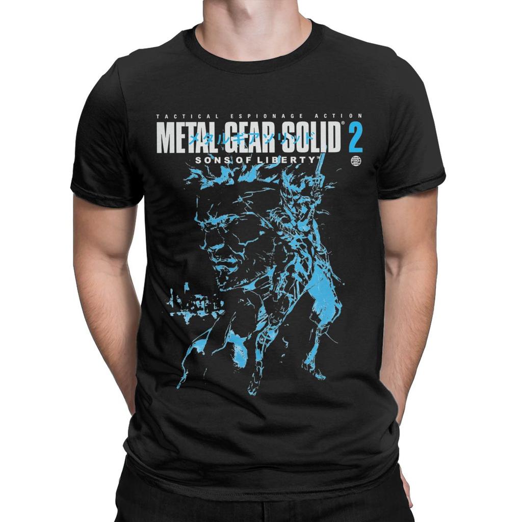 Men Women's Metal Gear Solid 3 Snake Raiden Shooting Game T-Shirts Novelty Cotton T Shirts Top Tee Clothes Graphic Printed
