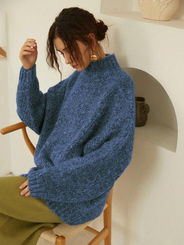 Knitted High Neck Sweater B 92797