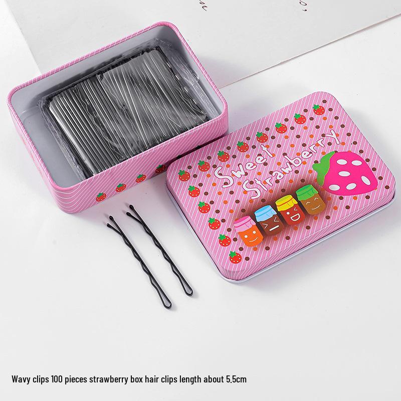 50-200 Pcs Black U-Shaped Bobby Pins & Flat Hair Clips for Hair Styling