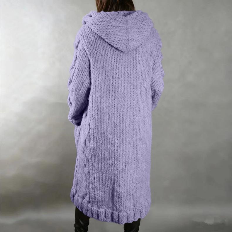 Europäischer & Amerikanischer Damen Plus Size Strickjacke Pullover Mantel - Neue Mode Strickwaren 2026