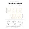 24Pcs Flower Design Fake Nails Resin Charming Reusable False Nails for Party and Daily Use