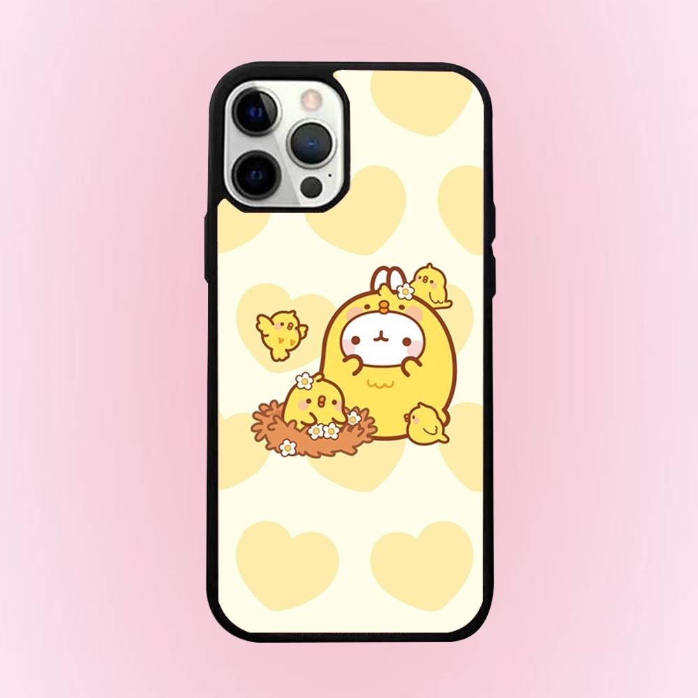 Cute M-Molang-gs Phone Case For iPhone 16e,16,15,14,13,12,11,Plus,Pro,Max,Mini Magsafe Magnetic Wireless Charging