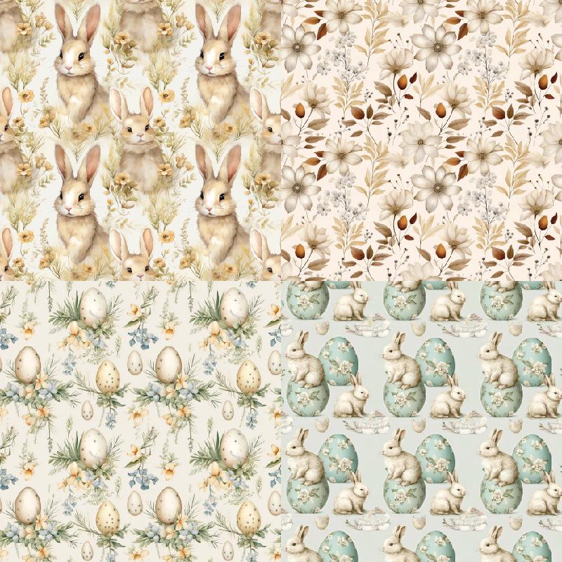 6-Inch Single-Sided Patterned Paper for DIY Scrapbook and Card Making
