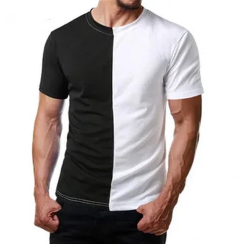 Men's Summer Business Leisure Comfortable Multi Style Fashionable 3D T-shirt- Soft Medium Stretch Polyester Fabric Summer Mens Relaxed Fit Clothing