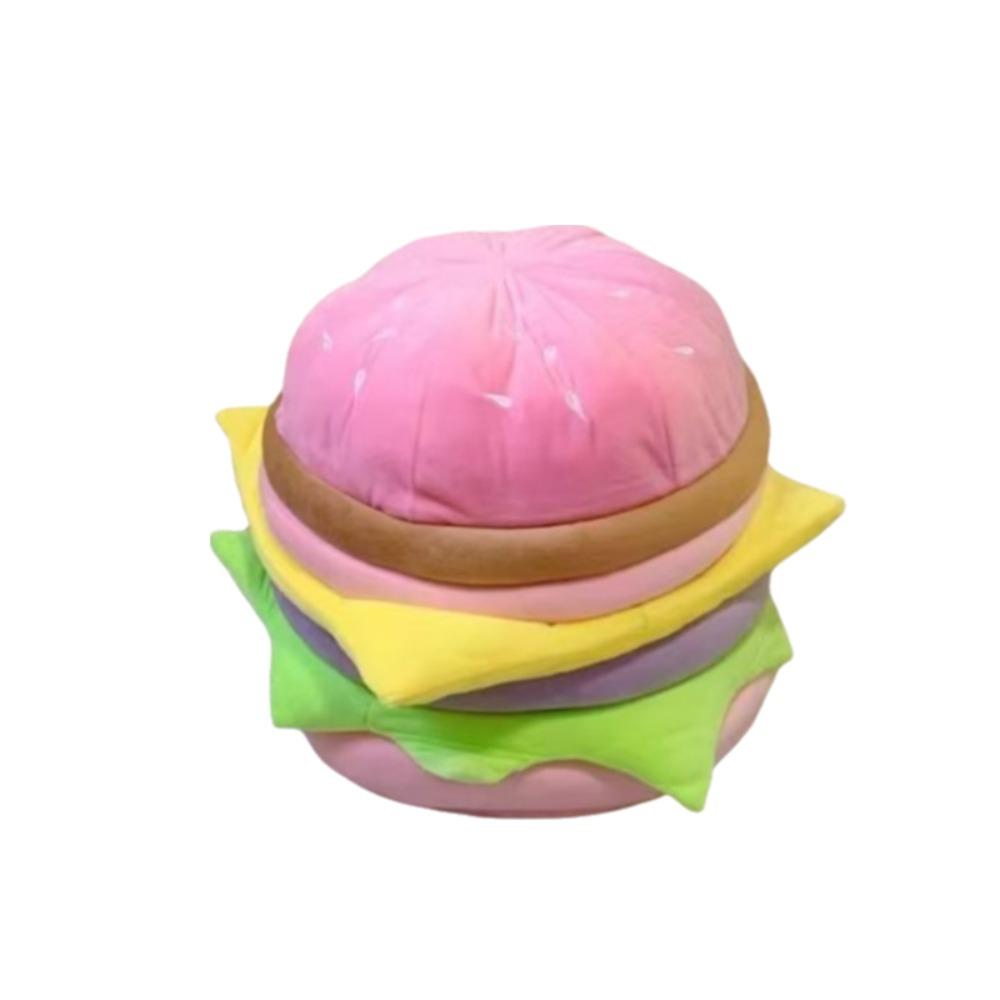 Soft Hamburger Storage Stool Cartoon Shoe Bench Multi-functional Storage Sitting Stool Living Room