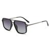 Polarized Double Bridge Square Sunglasses Retro Metal Frame Uv400 Blocking Shades For Men Women Lightweight Outdoor Sunwear