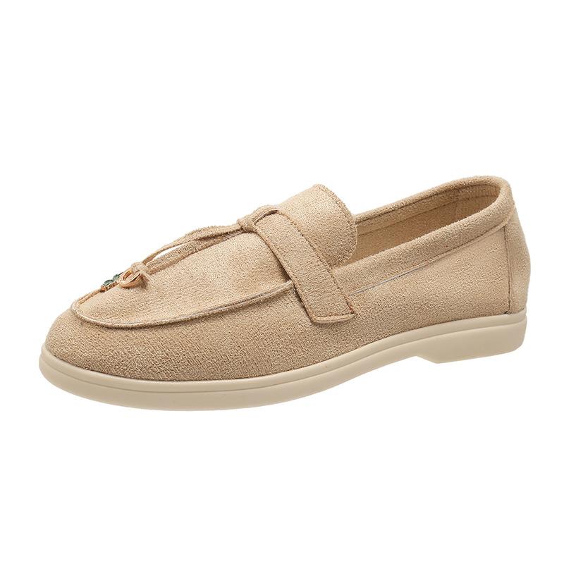 large size women's shoes 43 soft-soled loafers flat-soled casual Doudou shoes one-pedal lazy women's shoes