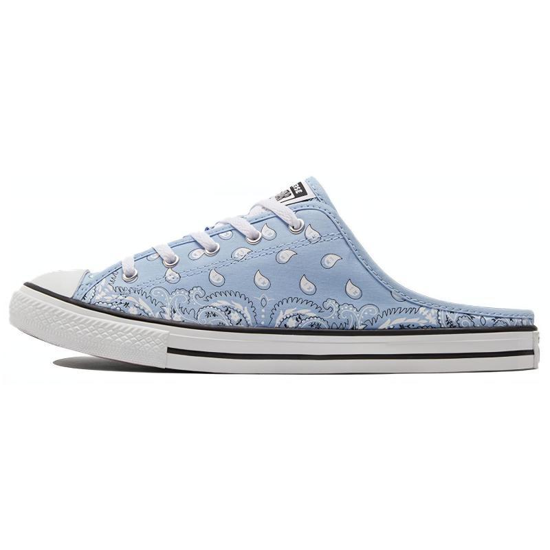 Converse Chuck Taylor All Star Comfortable and Versatile Rubber Sole Non-Slip Slide Sandals Women's Blue