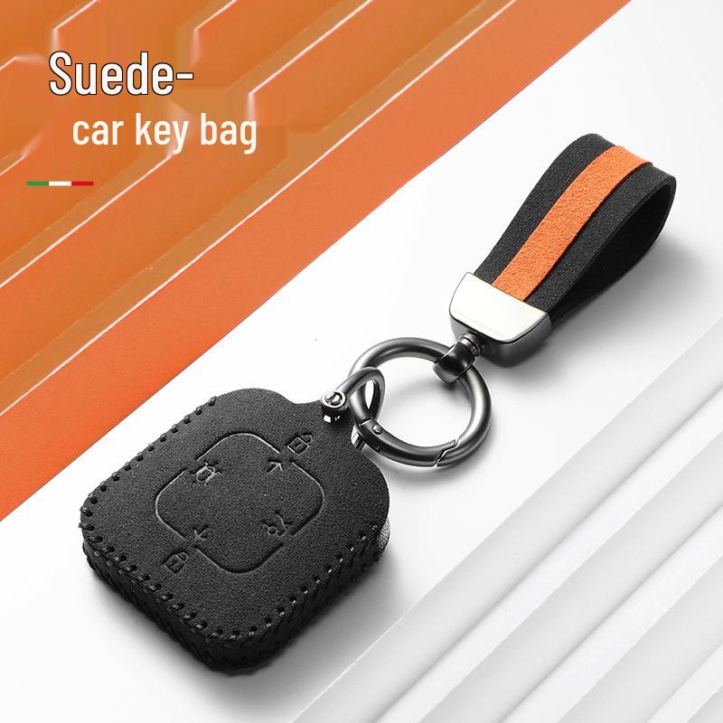 High-Quality Suede Key Case and Keychain for Zeekr 001/007/X/7X Bluetooth Models