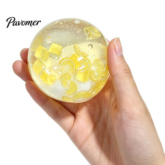 Slow Rebound Squeeze Ball Clear Stress Fidget Toy, Anxiety Relief Soft Toy Transparent for Home Office School Reduction Gadget