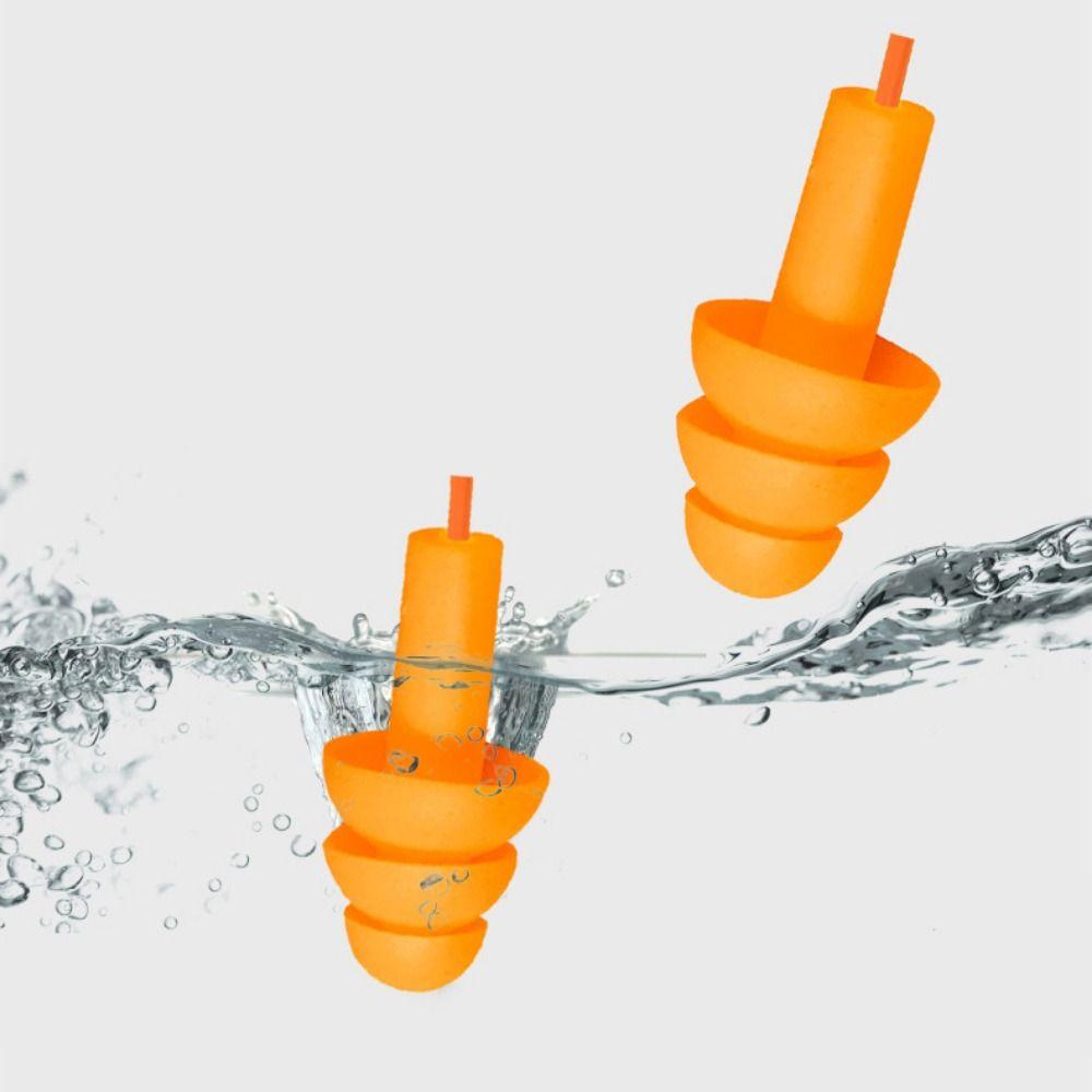 Corded Silicone Corded Ear Plug Silicone Hearing Protection Noise Reduction Swimming