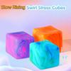 Cubo antistress Squishy Toys Fidget Squeeze Square per bambini e adulti, zucchero di malto a lenta risalita, giocattolo sensoriale per alleviare ansia, stress e ADHD