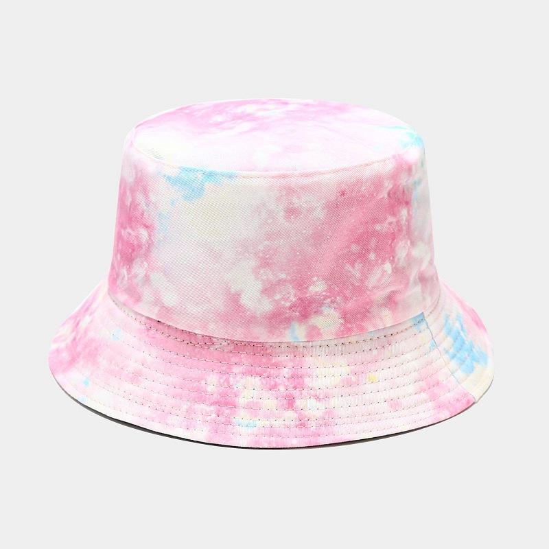 3D Printed Pattern Fisherman Hat Tie Dye Double-sided Basin Hat for Men Women Summer Outdoor Sun Protection Sunshade Hat