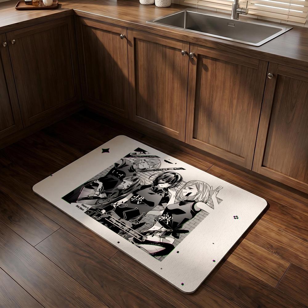 W-Whisper Me A Love Song ANIME Floor Mat Diatomite Bath Mat Super Absorbent Non-slip Easy To Clean Suitable For Bathroom Kitchen