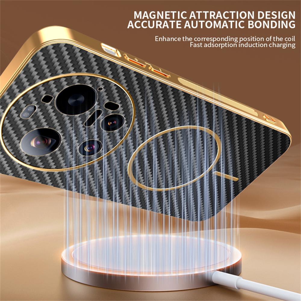 For Xiaomi 17 Ultra 5G Case Carbon Fiber Textured Electroplated TPU Phone Back Cover