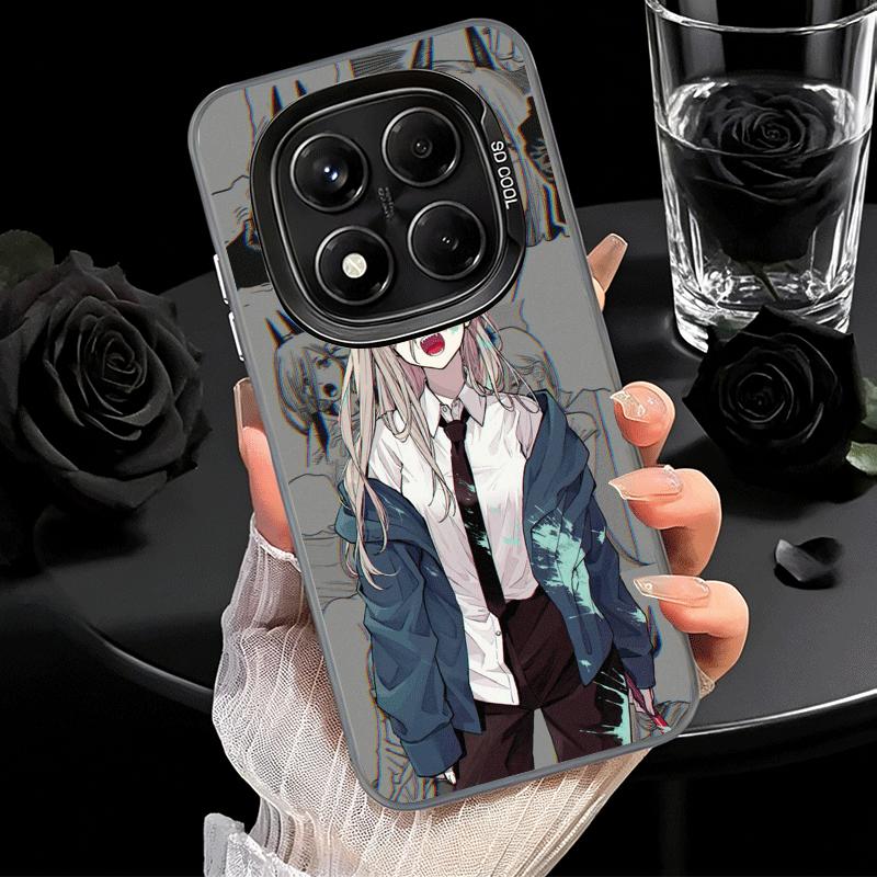 Anime Character Power CSM Soft Phone Case for Xiaomi Redmi Note 13 14 15 Pro Plus 12S 12 11S 11 11T 10S 10 Shockproof Cover Back
