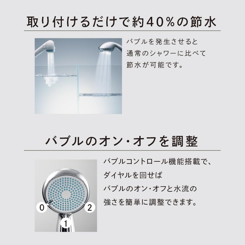 ReFa Shower Head Fine Bubble One Water Saving