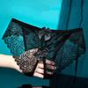 Women Panties Low Waist Open Crotch Bow Decor Thin See-through Lace Seamless Elastic Soft Breathable Lady Panties Underpants Female Underwear