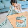 CottonDreams Kotatsu Comforter, Space-Saving, Square, 180*180cm, Thin, Flannel Fabric, Anti-Static, Warm, No Shedding