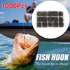 1000Pcs Size 3-12 Fishing Hooks Set Carbon Steel Barbed Fishing Hooks  Fishing Accessories