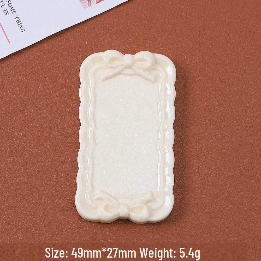 Tegneseriesløyfemønster harpiksplate for DIY hårnål og magnetlaging