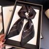 Light luxury printed scarf imitation silk retro high-end sunscreen shawl neck square scarf scarf silk scarf headscarf
