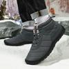 Autumn and Winter New Waterproof Snow Boots Men's Large Size Cold-proof Shoes Cotton Shoes Straps Winter Velvet Men's Shoes