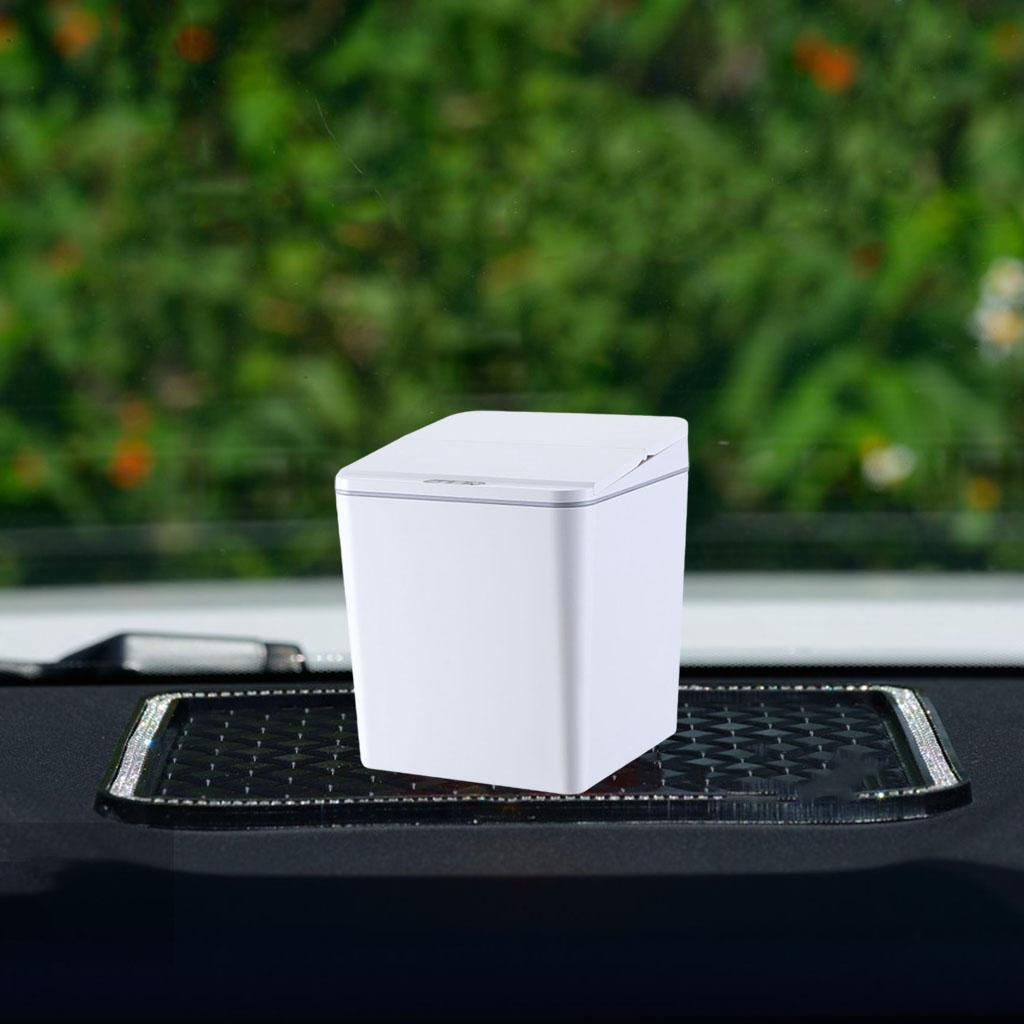 Automatic Car Trash Can Contactless Intelligent Dustbin with Folding Switch Cover for Kitchen Office Toilet