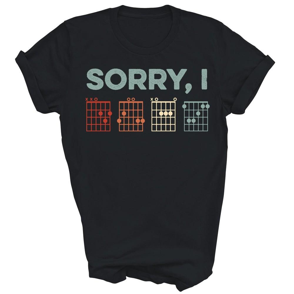 Sorry I Dgaf Hidden Message Guitar Chords Music Note Unisex Shirt Gift