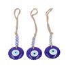 Eye Car Hanging Ornament Blue Glass Eye Car Rear View Mirror Hanging Pendant Ornament Car Interior Decoration for Car