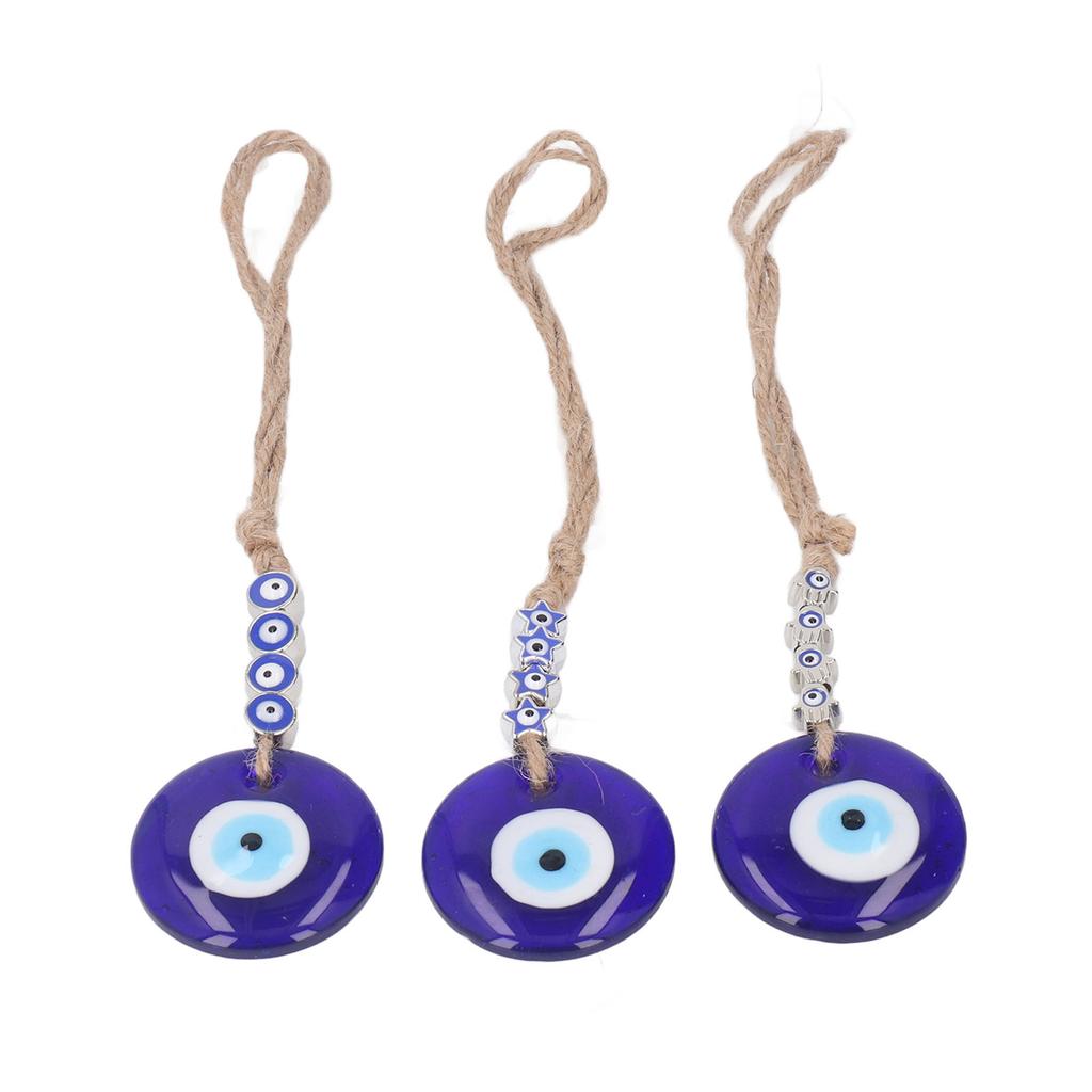 Eye Car Hanging Ornament Blue Glass Eye Car Rear View Mirror Hanging Pendant Ornament Car Interior Decoration for Car