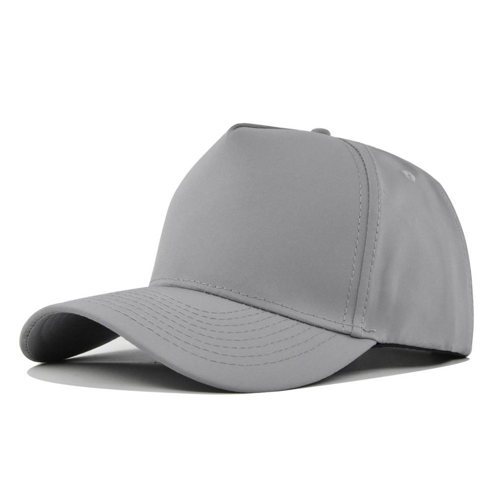 Solid color 5-panel duckbill cap - adult couple sun hat - curved brim baseball cap - no