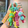 Lucky Rabbit Trendy Keychain Colorful Silicone Keyring For Birthdays And Celebrations