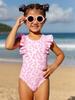Mädchen Badeanzug Langarm Professionell Schnelltrocknend UV-Schutz Dreiecksschnitt Kleinkind Kinder Strandmode