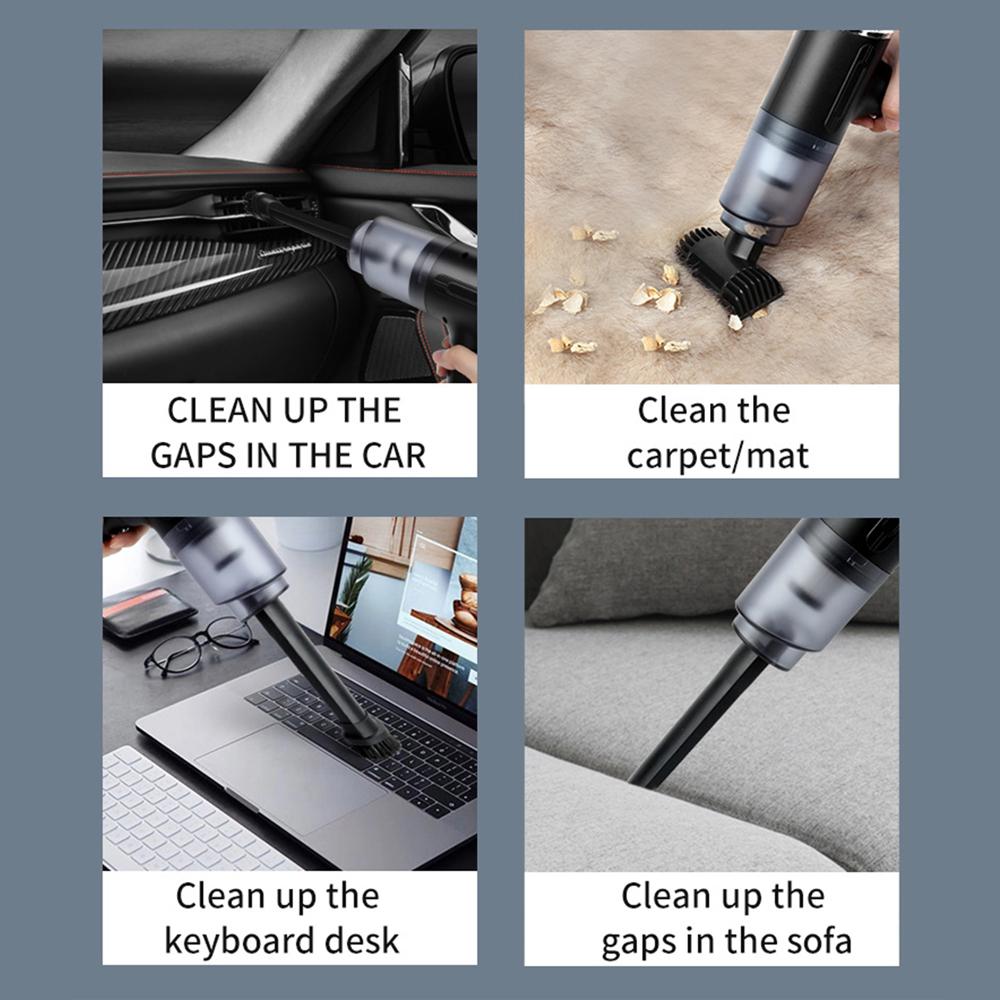 8000Па Портативный пылесос Беспроводной ручной Мини-пылесос Для автомобиля Дома Домашнего животного Чистка рабочего стола Беспроводной пылесос