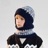 Kids Winter Knit Hat And Scarf Set With Fleece Earmuffs For Outdoor Warmth And Wind Protection