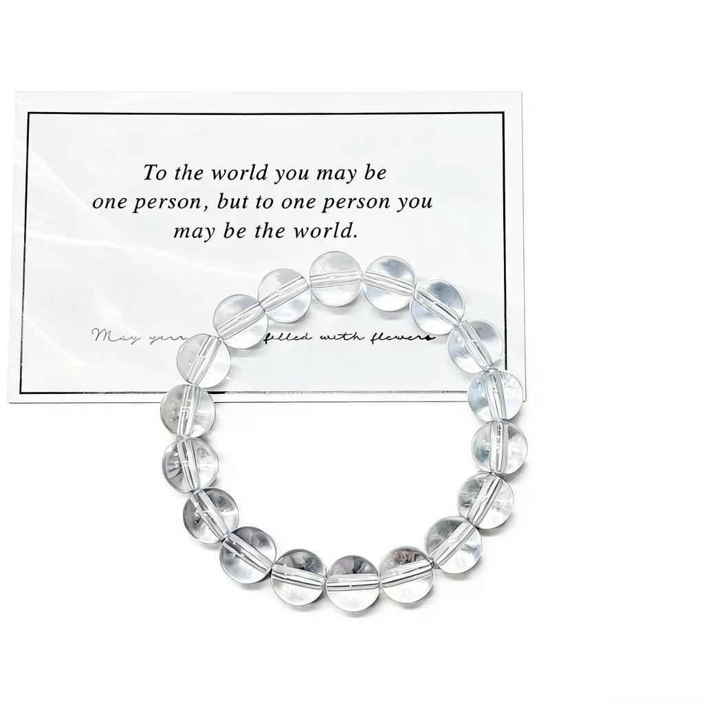 Multicolor Crystal Beaded Bracelet - Women's Korean Style Friendship Jewelry