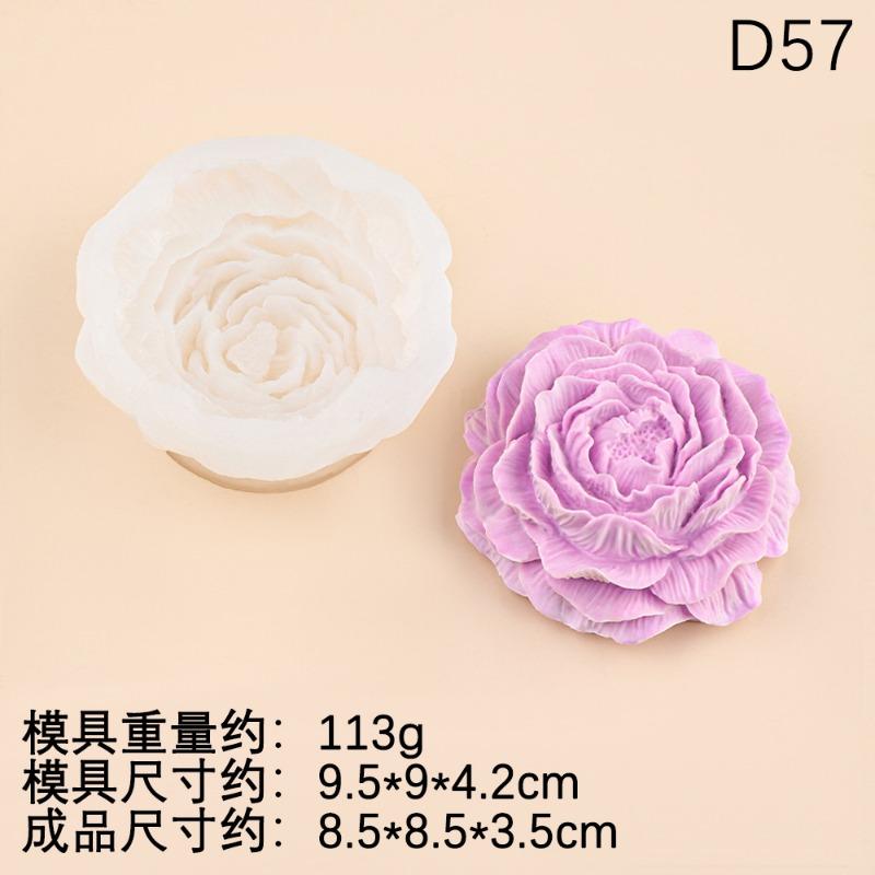 2026 New Good 3D Peony Silicone Candle Molds Aromatic Soap Resin Flower Molds for Home Decor Wedding Souvenirs Birthday Gifts