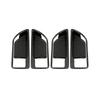 Carbon Fiber Inner Door Bowl Cup Cover Trim 4pcs For Toyota Highlander 2020-2025