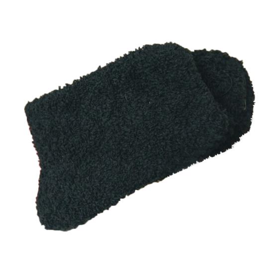 

1 пара носков для пола Супермягкие Ультратолстые Хлопковые Средней Длины Пушистые Осенне-Зимние Носки для Дома чёрный