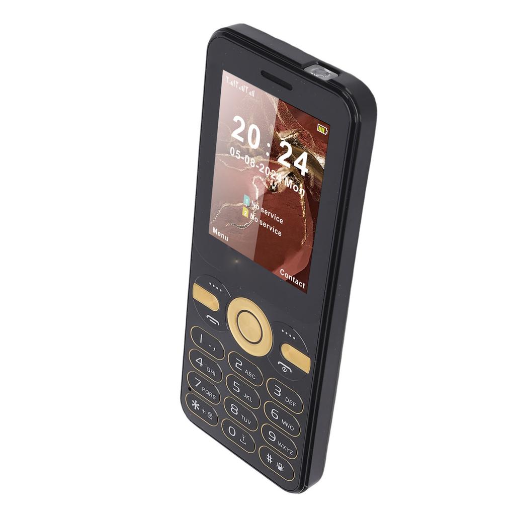 2G Telefon Ultra Slim 2,4 Zoll Farbdisplay Dual-SIM Dual Standby Seniorenhandy mit Taschenlampe Große Lautstärke