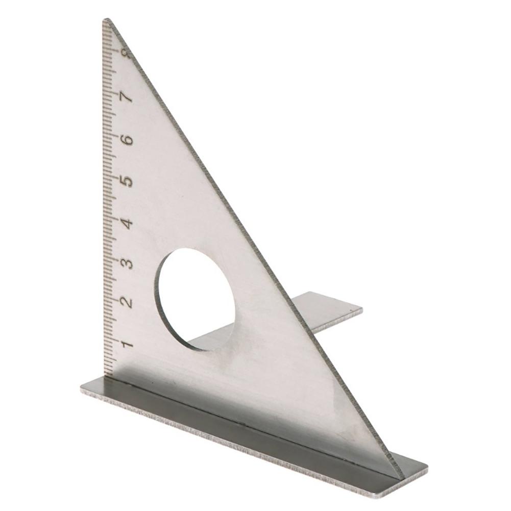 Woodworking Ruler Layout Miter Stainless Steel Triangle Rafter 45 Degree 90 Degree Metric Gauge