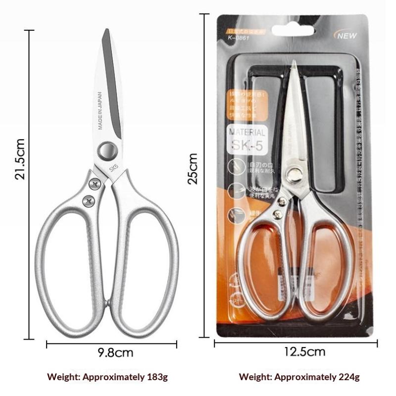 Essential 1PC Multi-Purpose Kitchen Shears Made of Stainless Steel for Heavy-Duty Poultry and Cooking Tasks