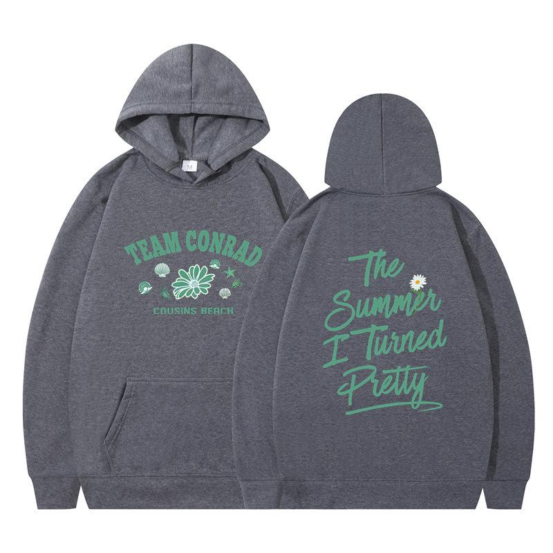 The Summer I Turned Pretty Printed Loose Hooded Sweater Hoodie