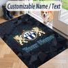 Custom Text Printed Rug FC Zürich Non Slip Floor Carpet For Home Room Decor