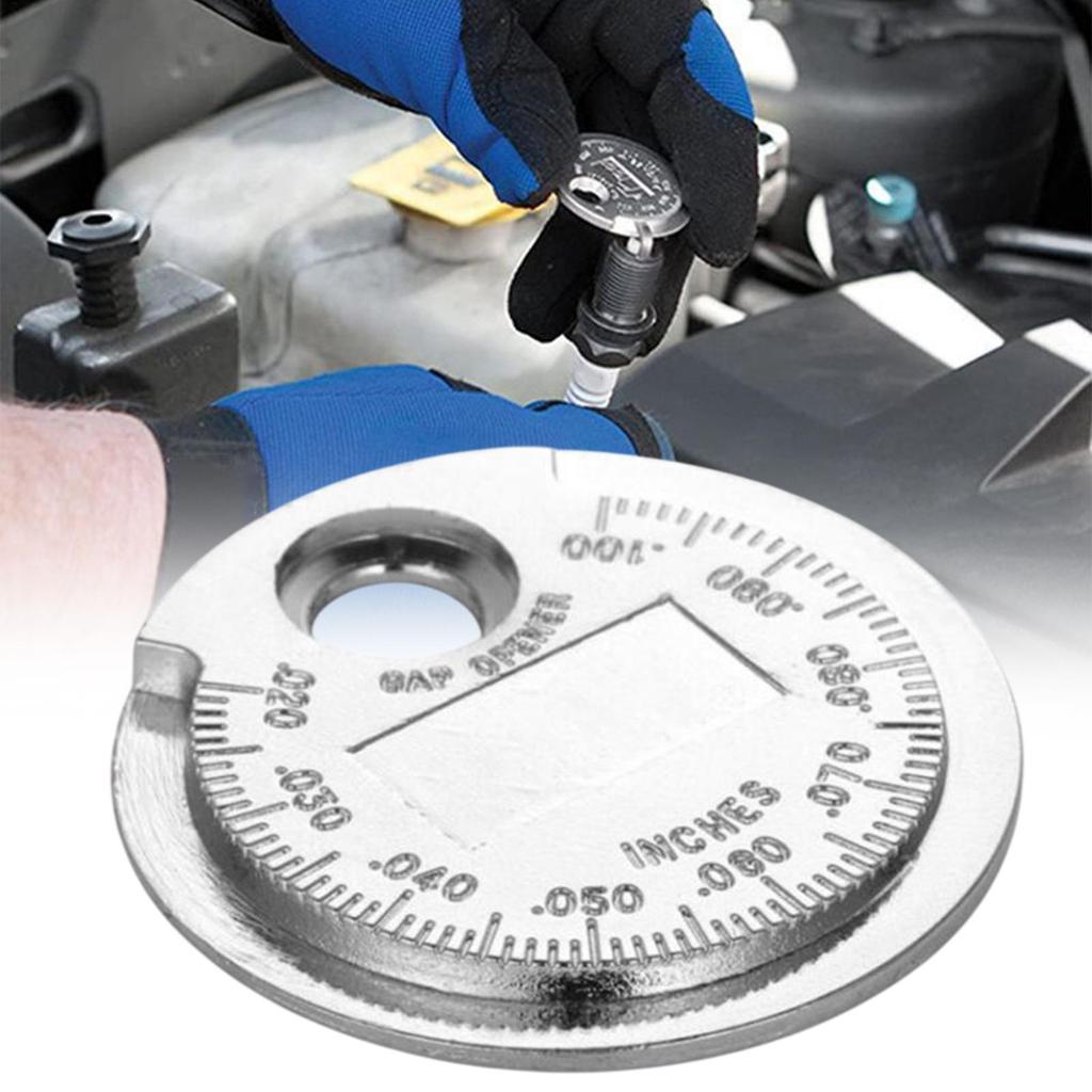 Spark Plug Gap Gauge Measuring Tool 0.6-2.4mm Coin-shaped Spark Automotive Repair Tools For Car Engine Lawn Mower tool
