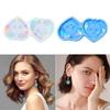 Silicone Mold for Earring Pendant Holographic Skull Heart Earring Resin Mold Skull Head Shape Earring Charm Epoxy Molds