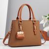New Macaron Splicing Handbag High-value Simple and Atmospheric Shoulder Bag Versatile Large Capacity Crossbody Bag
